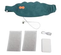 Kikumi Menstrual Heating Pad 5000mah 3 Heat Levels 5 Massage Modes Washable Constant Temperature Belly Heating Wrap Belt for Women Girl