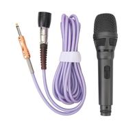 Kikumi Microphone with Metal Cable, Dynamic Vocal Microphone of Hand Cardioid Collection for Karaoke, Song, Speech, Wedding, Outdoor Activities