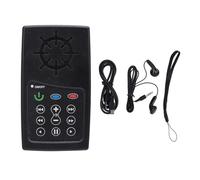 Kikumi Scripture Audiobook Player Solar Powered Portable Electronic Sound Scripture Reader with Multiple Languages 4G Capacity (Black)