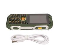 Kikumi Senior Cellphone 2G 2.6in Ultrathin 16800mAh High Volume Elderly Mobile Phone With Charging Line for Calling (Green)