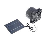 Kikumi Solar Powered Exhaust Vent Fan Professional Efficient Energy Saving Solar Powered Duct Fan for Outside Attic Dog House Shed Chicken Coop 5W
