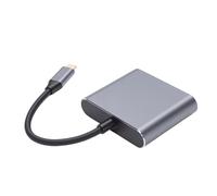 Kikumi Type C to Display Port and High Definition Multimedia Interface Splitter, 8K YUV422 4K 144Hz Converter with DSC and FEC Technologies, for Laptop Tablet Gaming Video Editing