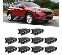 Kikumi Universal Car Air Vent Diffuser Fin 10PCS Carbon Fiber ABS Plastic Decorative Cover Trim with Impact Resistant Housing for Auto Interior Styling