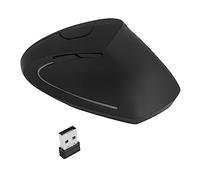 Kikumi Vertical Mouse, 2.4 G, Wireless, Adjustable DPI, Battery Operated, Illuminated, Quiet, Ergonomic Mouse for Gaming Work, Ergonomic Design, Reduces Muscle Strain and