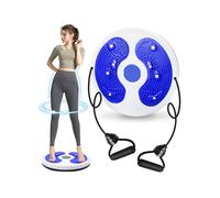 Kikuo Twist Waist Disc Board with Drawstring, Waist Slimming Multi-Functional Magnetic Balance Board Pedal, Resistance Bands Massage Foot Sole Home Gym Equipment, Aerobic Exercise Fitness Accessories