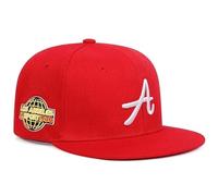 KIKYKUBBLETASW Outdoor Adjustable Casual Baseball Cap Sunscreen Cap Neutral Gothic Letter Embroidered Hip Hop Cap (Color : Red, Size : One size)