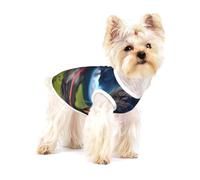 Kilauea Volcano Bloom print Tshirts for Small Dogs Dog's Fashion Shirt Breathable Sleeveless Shirts for Small Dogs