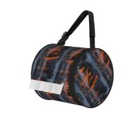 Kilauea Volcano Printed Cylinder Tissue Holder, 600D Oxford Cloth Pet-Proof Hanging Roll Paper Case, Camping