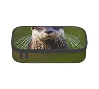 Kilauea Volcanoes Print Business Office Storage Bag, Pencil Case, Pencil Case, Cosmetic Bag, Makeup Bags, Animal Cute Brown Otters, One Size