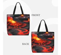 Kilauea Volcanos Basic Models Tote Bag With Zipper With Inner Pockets,Laptop Work Tote Bag For Sport,Travel