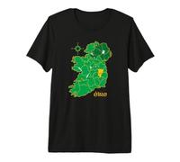 Kildare Ireland County Map Eire Irish Travel Premium T-Shirt