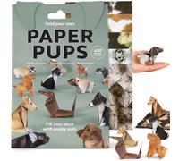 Kilibili DIY Paper Pups Kit: 50 Sheets for DIY Folding, Cute Cat Figures Craft Activity for Adults & Kids, Desk Decor Gift for Animal Lovers (Dog Design, One Size)