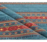Kilim Pattern Upholstery Fabric Kilim Bohemian Boho Tapestry Tribal Southwestern Turkish Moroccan Mexican Ethnic Fabric by The Yard (2 Yards (55" x 72"))