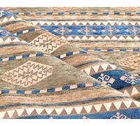 Kilim Pattern Upholstery Fabric Kilim Bohemian Boho Tapestry Tribal Southwestern Turkish Persian Moroccan Mexican Ethnic Fabric by The Yard Meter (1 Yard (55" x 36"))