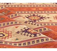 Kilim Pattern Upholstery Fabric Kilim Bohemian Boho Tapestry Tribal Southwestern Turkish Persian Moroccan Mexican Ethnic Fabric by The Yard Meter (5 Yards (55" x 180"))