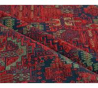 Kilim Pattern Upholstery Fabric Kilim Bohemian Boho Tapestry Tribal Southwestern Turkish Persian Moroccan Mexican Ethnic Fabric by The Yard Meter (5 Yards (55" x 180"))