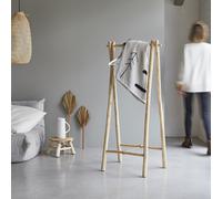 Kilim - Single towel rail in solid teak Natural