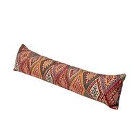 Kilim Weave Draught Excluder. Classic Diamond Ikat Design on a Vintage Toned Tapestry Style Cloth. Energy Saving Home Accessory. 90x20cm