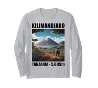 Kilimanjaro Climb Tanzania Hike Summit 5895m Long Sleeve T-Shirt