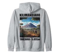 Kilimanjaro Climb Tanzania Hike Summit 5895m Zip Hoodie