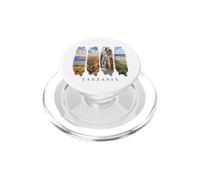 Kilimanjaro Peaks and Wildlife Herds Vacation Tanzania PopSockets PopGrip for MagSafe