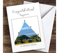 Kilimanjaro Photographic Style Congratulations Personalised Greetings Card - Congratulations Card, Personalised Well Done Card, Custom Congratulations Card