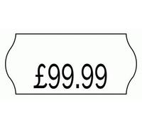 kilk - 30 Rolls 26mmx12mm White Price Labels for Pricing Guns