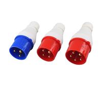 KILKCWFNH IP44 Industrial Plug and Socket Waterproof Connector 3PIN 4PIN 5PIN 16A/32A Waterproof Electrical Connection Wall Mount Socket(Industrial plug,16A-3P)