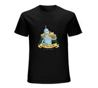Kill All Humans Bender Robot Beer Movie Men's T-Shirt Black Unisex Mens Tees