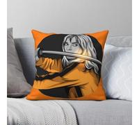 Kill Bill Uma Thurman Square Pillowcase Polyester Linen Velvet Pattern Zip Decor Bed Cushion Cover