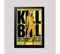 Kill Bill Vol 1 Quentin Tarantino Japanese Wall Art Movie Poster print (A4 Framed - Black Frame)