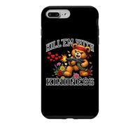 Kill 'Em With Kindness Hearts Flowers Teddy Bear Graphic Case for iPhone 7 Plus/8 Plus