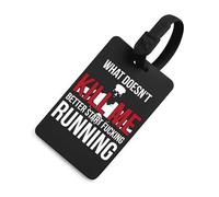 Kill Me Better Start Running Travel Luggage Tag Suitcase Identifiers Tags Carryon Backpack