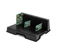 Kill Stat 25 Slot Conductive PCB Storage and Transportation Tray, ESD Shelf Storage Turnover L-Shaped Rack, ESD Safe, Ideal For Electronics Repair, 210 x 275 x 95mm