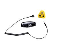 Kill Stat ESD Personal Grounding Kit, Includes: Black Adjustable Anti Static Wrist Strap, 6ft Grounding Wire with Jack Connection and UK ESD Plug, Protects Electronics From Static