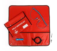 Kill Stat Portable Anti Static ESD Field Service Kit, Foldable Anti Static Mat, For Grounding And Removing Static Charge, 600 x 600mm, Red