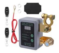 Kill Switch for Car With Remote, 12V 240A Remote Battery Disconnect Switch with LED Voltage Display, Car Battery Isolator Anti Theft Switch with 2 Wireless Remote Controls for RV Truck Camper Boat