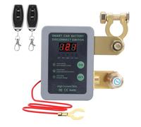 Kill Switch for Car with Remote, Battery Disconnect Switch 12V 240A with LED Voltage Display, Car Battery Isolator Anti Theft Switch with 2 Wireless Remote Controls for RV Truck Camper Boat