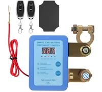 Kill Switch for Car with Remote, Battery Disconnect Switch 12V 240A with LED Voltage Display, Car Battery Isolator Anti Theft Switch with 2 Wireless Remote Controls for RV Truck Camper Boat