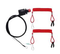 Kill Switch Lanyard Tether Rope For Outboard Motor 1 2 Pcs 2 425hp Marine Engine Boat Compatible Tether Key Stop Rope(A)