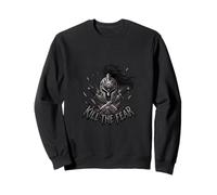 Kill the Fear Warrior Helmet Strength Design Sweatshirt