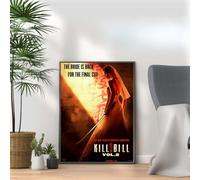 KillBill Vol 2 2003, Quentin Tarantino Movie Print Cult Cinema Film Poster, A4 and A3 Size Frame Options Available, Home, Pub, Café, Bar Decoration Wall Art Print (A3 Print Only)