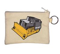 Killdozer Minimalist Key Chain Coin Purse Beige