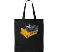 Killdozer Minimalist Natural Ecological Cotton Tote Bag Black