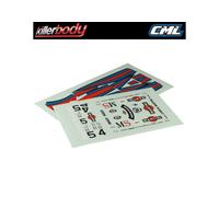 Killer Body Lancia LC2 Decal Sheet Official RC Car Body Graphics KB48396