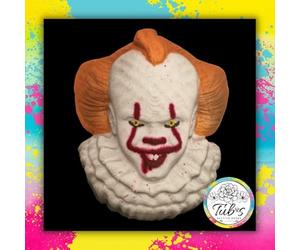 Killer Clown Bath Bomb Pennywise Penny Wise IT Bathtime Bathbomb Scary Spooky Creepy Bloody Fizzer Foam Horror UK Handmade Gift
