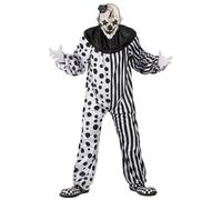 Killer clown costume with adult mask