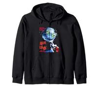 Killer Clowns from Outer Space Alien Bozos With Retro Poster Zip Hoodie