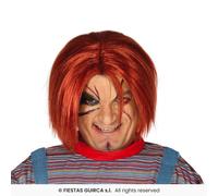 Fiestas Guirca Adult Killer Doll Wig Chucky Child's Play Halloween Wig in a Box
