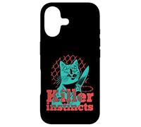 Killer Instincts Cat with Knife Pop Art Feline Funny Kitty Case for iPhone 17